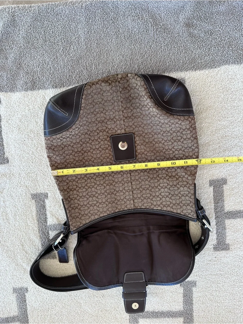 Brown coach SoHo Signature Canvas Crossbody Bag